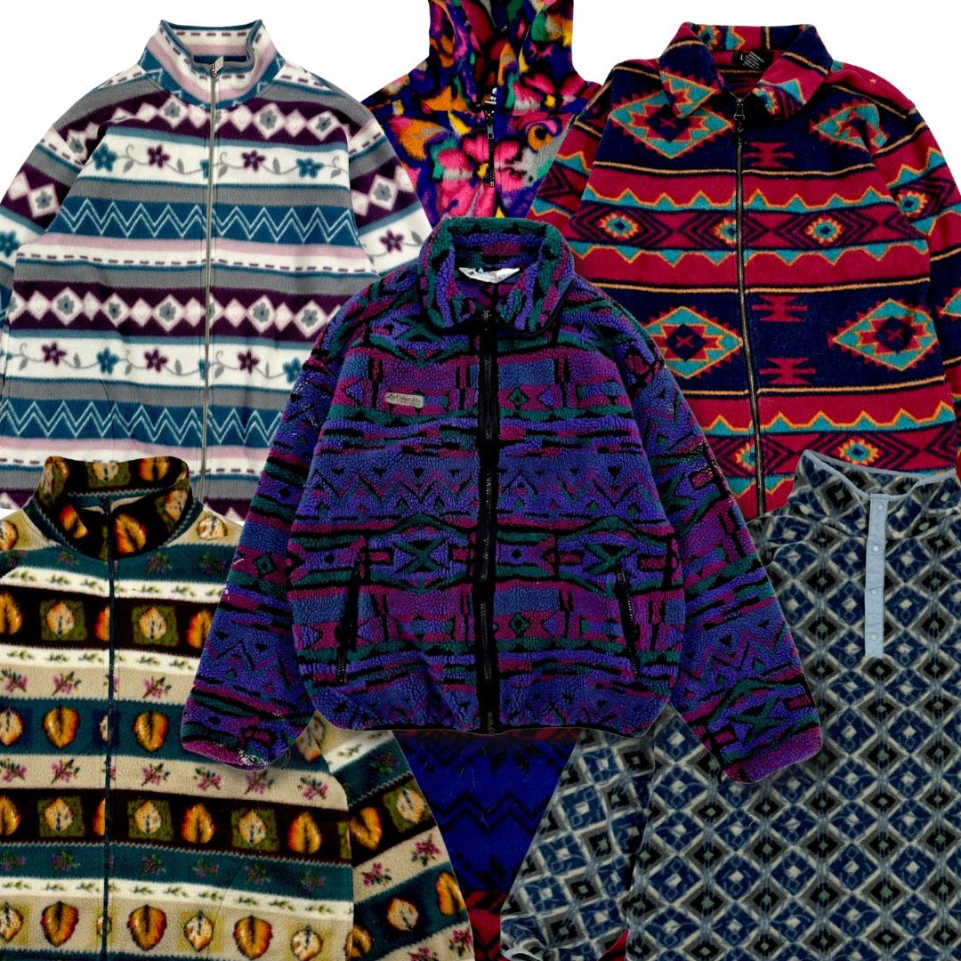 25 x Abstract Crazy Pattern Fleeces – Bulk Wholesale Company