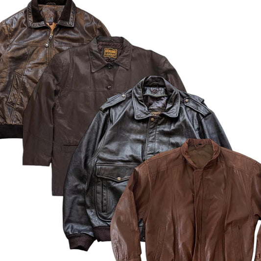 Mens brown leather jackets