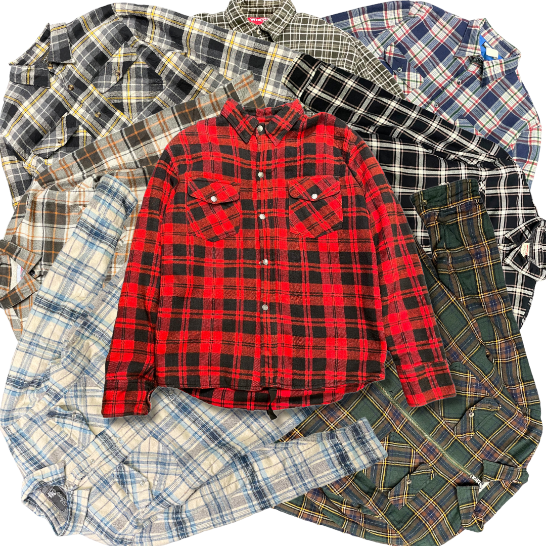 Padded flannel shirt